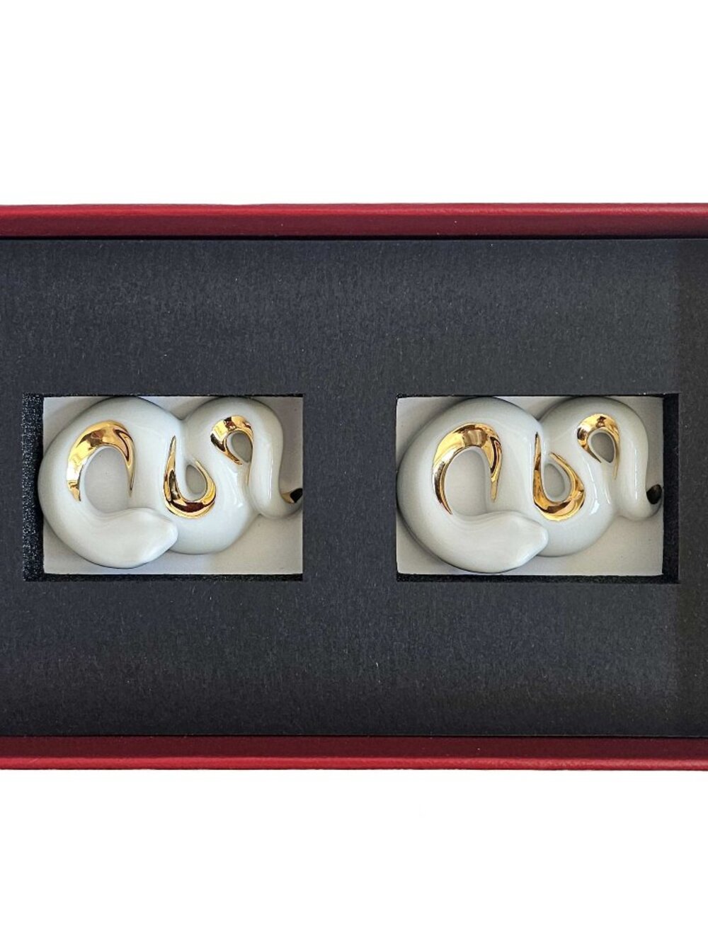 CARTIER SNAKE CHOPSTICK RESTS SET OF 2